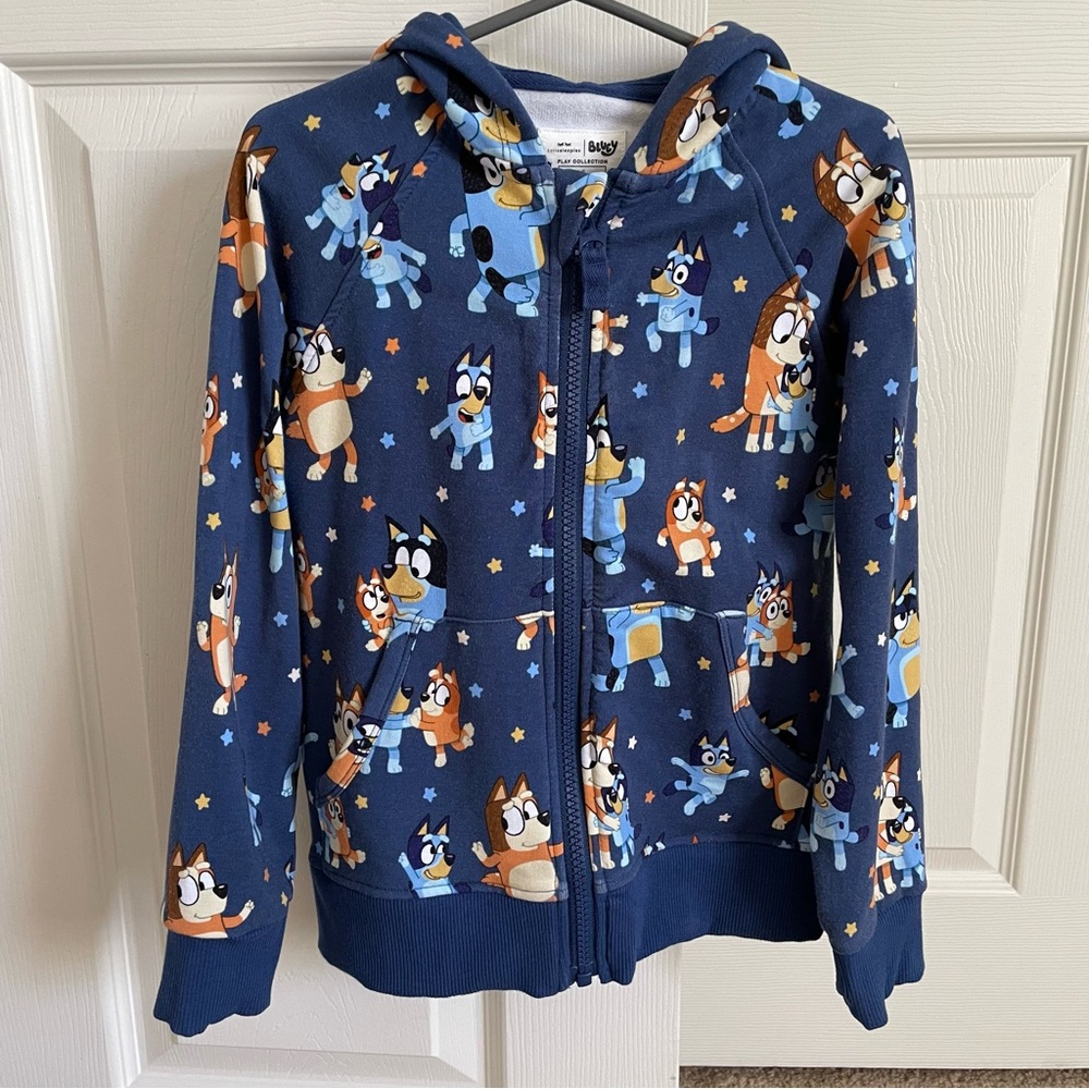 Little Sleepies BLUEY Dance Mode Bamboo Zip Hoodie